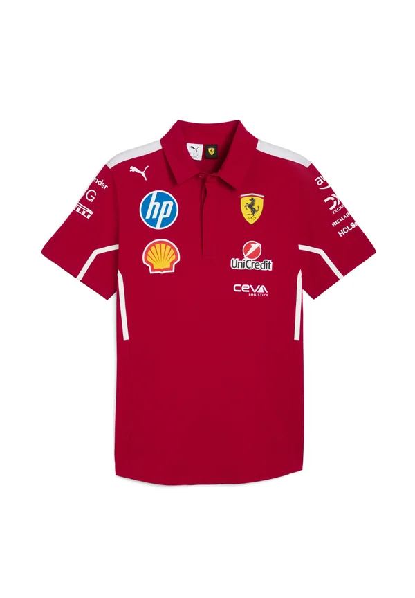 SCUDERIA FERRARI 2025 TEAM - Poloshirt - dark cherry