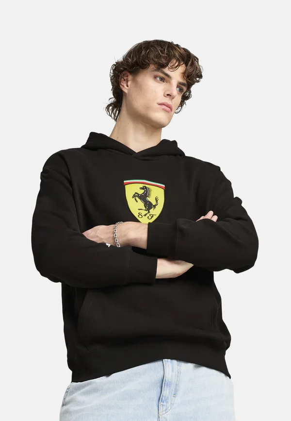 SCUDERIA FERRARI RACE BIG SHIELD  - Kapuzenpullover - black