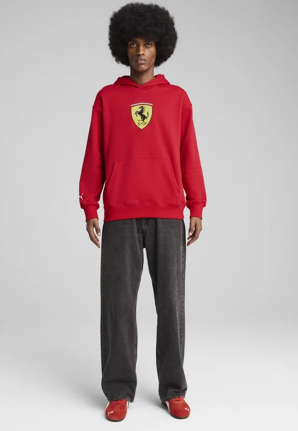 SCUDERIA FERRARI RACE BIG SHIELD  - Kapuzenpullover - rosso corsa