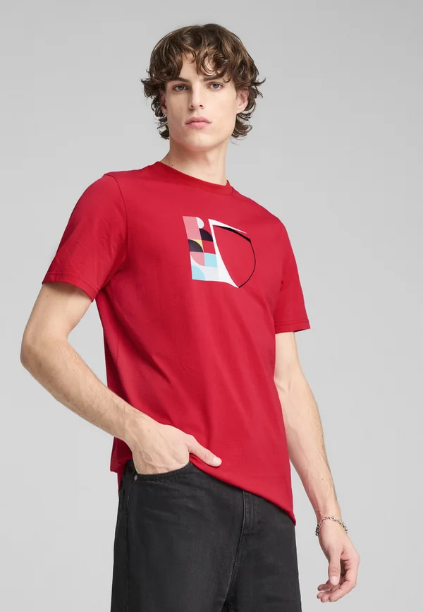 SCUDERIA FERRARI RACE BIG SHIELD - T-Shirt print - rosso corsa
