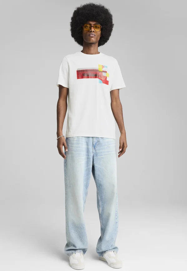 SCUDERIA FERRARI RACE GRAPHIC - T-Shirt print - white