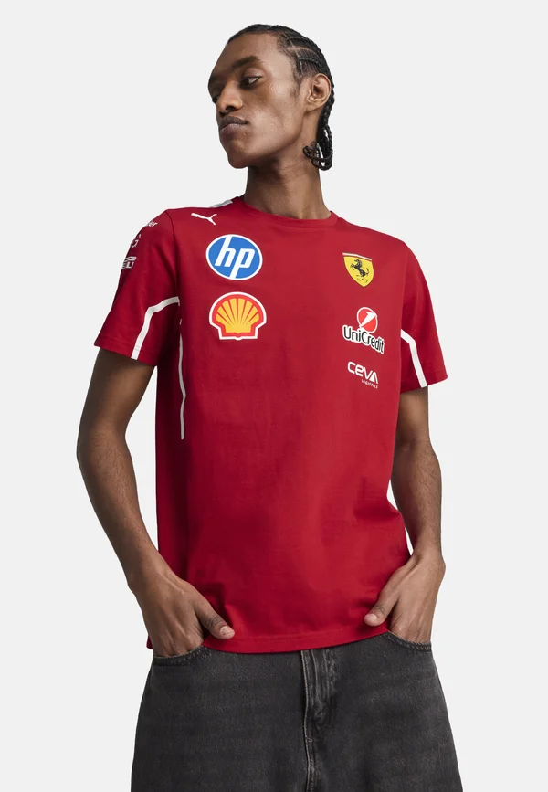 SCUDERIA FERRARI - T-Shirt print - dark cherry