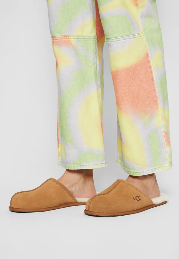 SCUFF - Pantolette flach - cognac