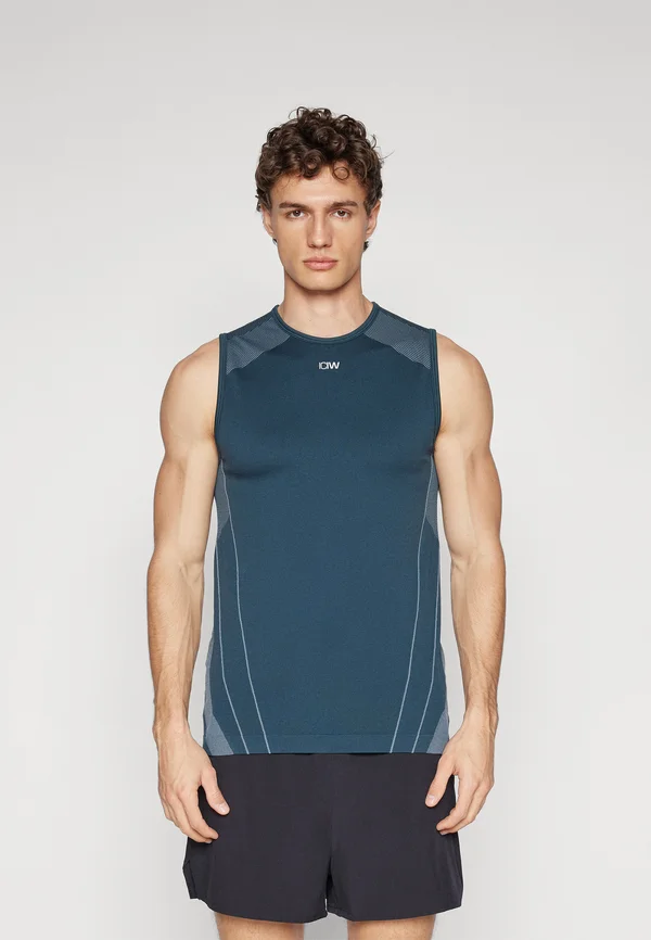 SCULPT SEAMLESS TANK - Top - dark dusty teal