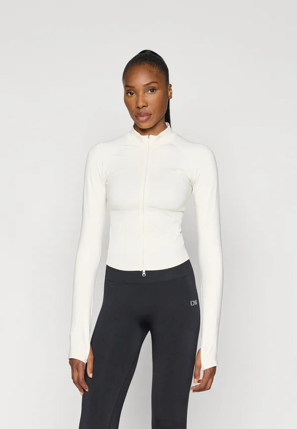 SCULPT SEAMLESS ZIP - Trainingsjacke - ivory