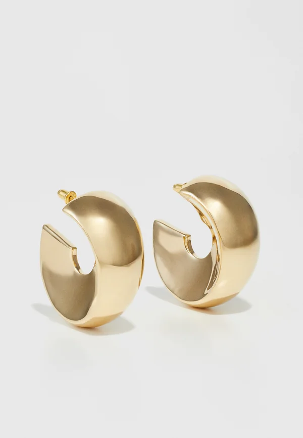 SCULPTED CREOLE - Ohrringe - gold-coloured