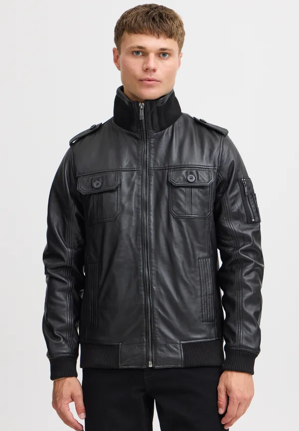SDFAMASH - Lederjacke - black