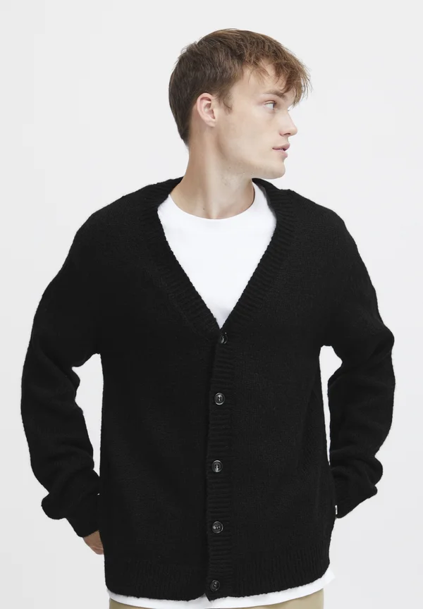 SDHAMED - Strickjacke - true black