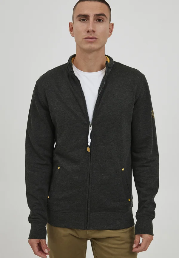 SDKarim - Strickjacke - dark grey melange