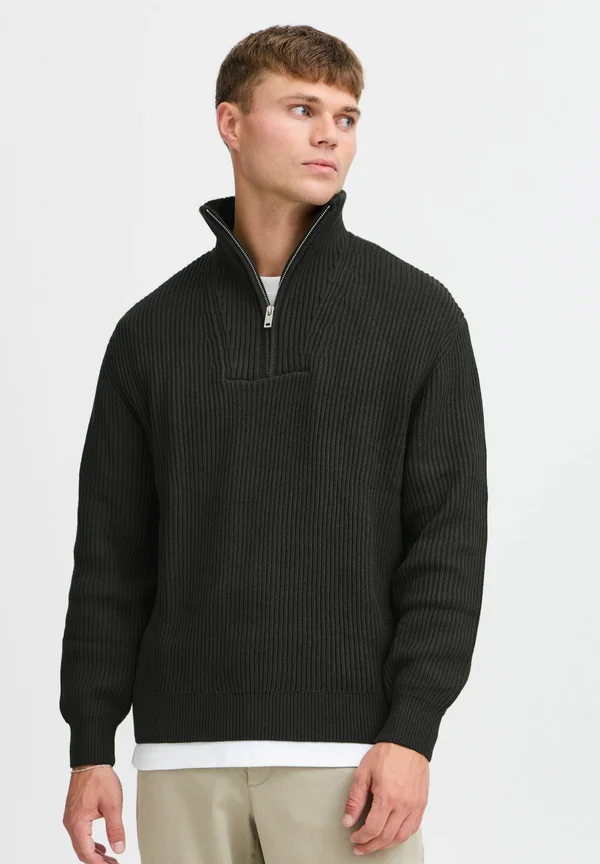 SDNALLE - Strickpullover - true black