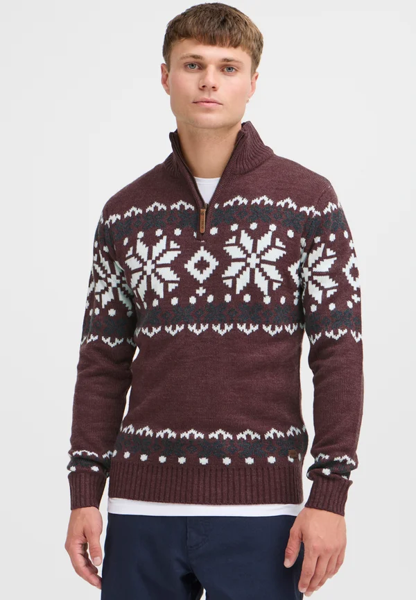 SDNorwin - Strickpullover - wine red