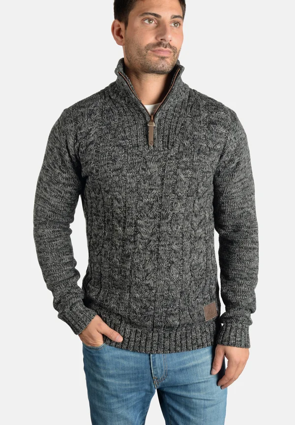SDPankraz - Strickpullover - black