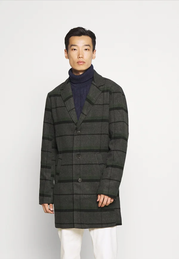 SDTAVE CHECK COAT 21105920 - Klassischer Mantel - black