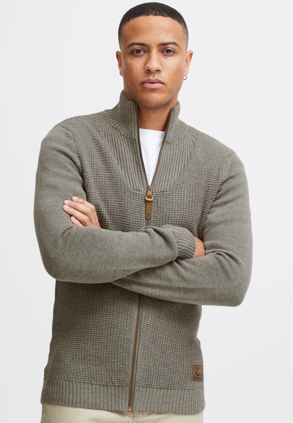 SDTristian - Strickjacke - grey melange