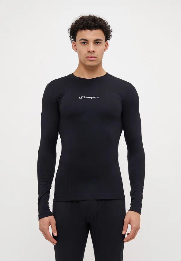SEAMLESS LONG SLEEVE - Langarmshirt - black