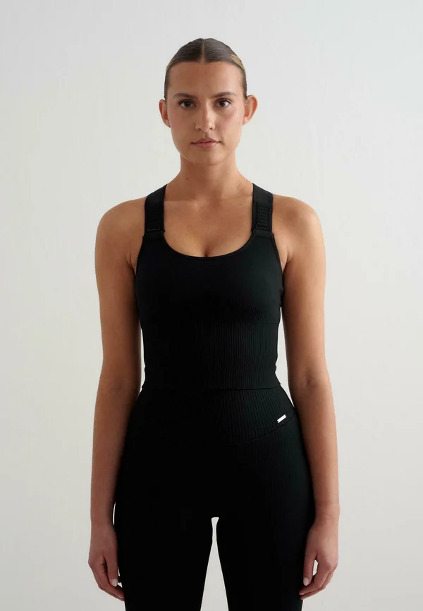 SEAMLESS - Sport-BH mit starker Stützkraft - black
