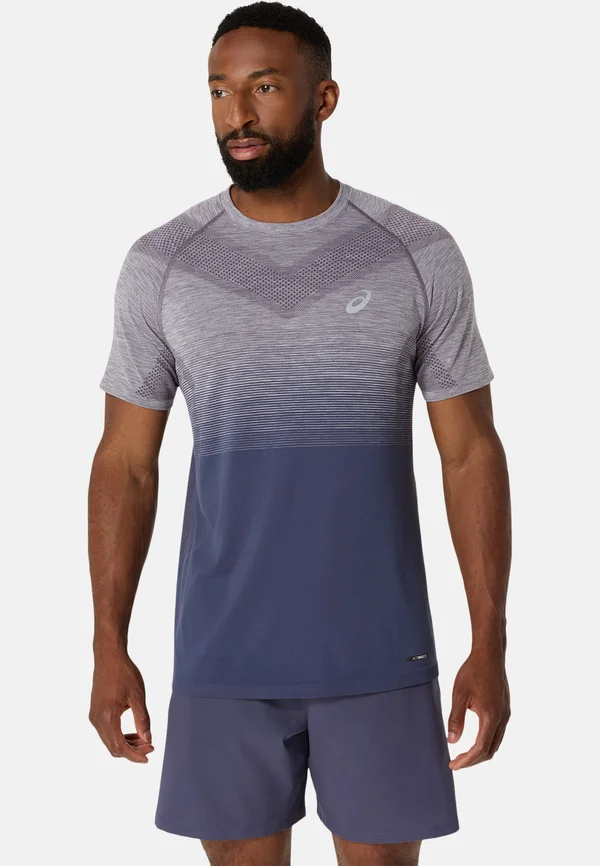 SEAMLESS SS - Sport T-Shirt - lavender grey indigo fog