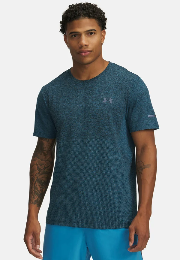 SEAMLESS STRIDE - Sport T-Shirt - ether blue