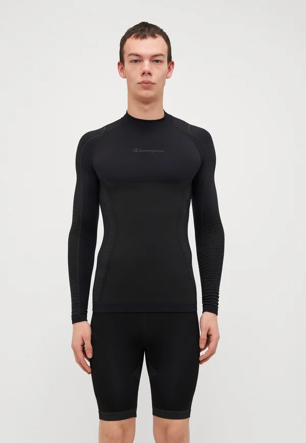 SEAMLESS THERMO LONG SLEEVE  - Unterhemd/-shirt - black/grey