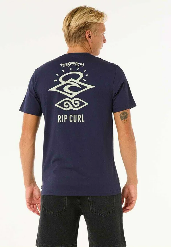 SEARCH ICON TEE - T-Shirt print - navy grey