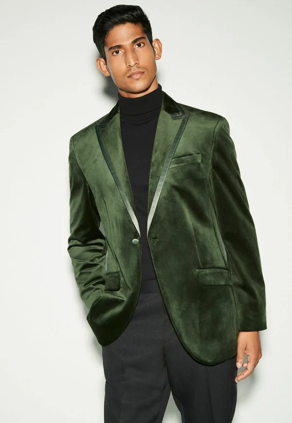 SELF LAPEL - REGULAR FIT - Sakko - khaki green