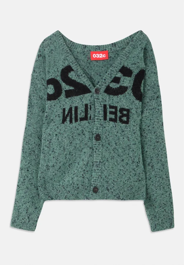 SELFIE CARDIGAN UNISEX - Strickjacke - blue/phosphor green