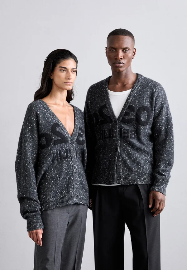 SELFIE CARDIGAN UNISEX - Strickjacke - grey