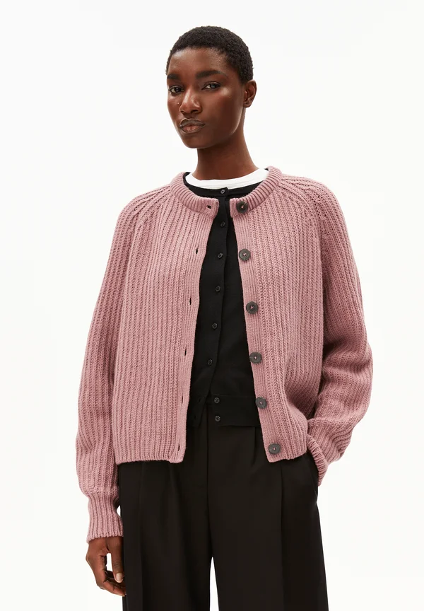 SELMAA - Strickjacke - light berry