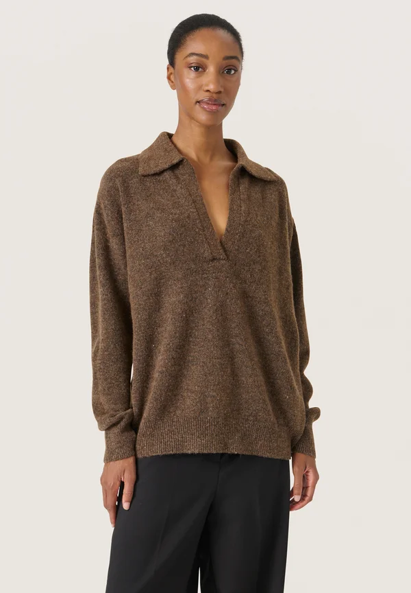 SELTA  - Strickpullover - coffee quartz