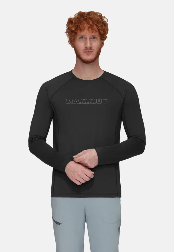 SELUN LONGSLEEVE MEN LOGO - Langarmshirt - black