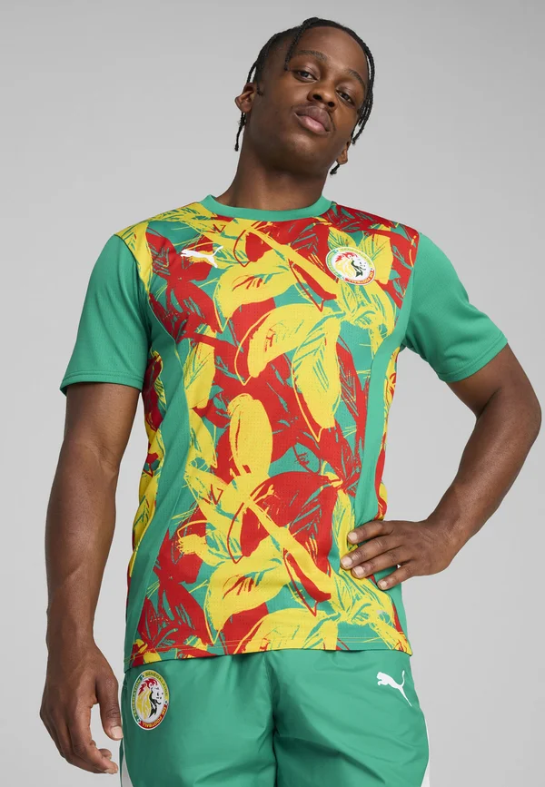 SENEGAL FSF PREMATCH JERSEY - Nationalmannschaft - sport green aster yellow  red