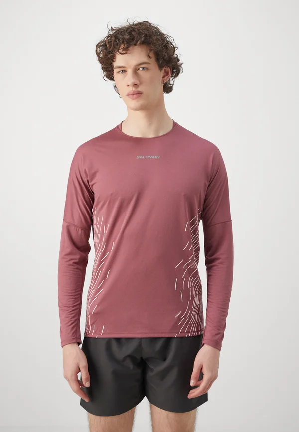 SENSE AERO TEE - Langarmshirt - nocturne/whisper white