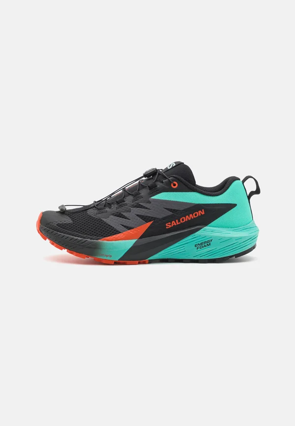 SENSE RIDE 5 - Laufschuh Trail - black/bay/cherry tomato