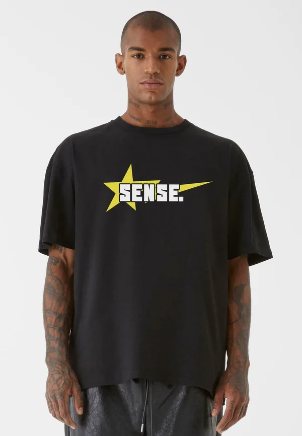 SENSE STAR TEE - T-Shirt print - black