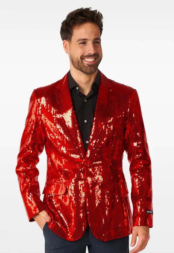 SEQUINS - Anzugsakko - red