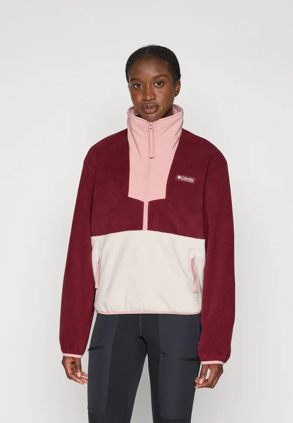 SEQUOIA GROVE™ 1/2 ZIP  - Fleecepullover - rich wine/dark stone/eraser pink