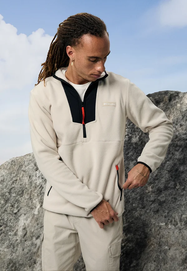 SEQUOIA GROVE™ HALF ZIP - Fleecepullover - dark stone/black/spicy pulls