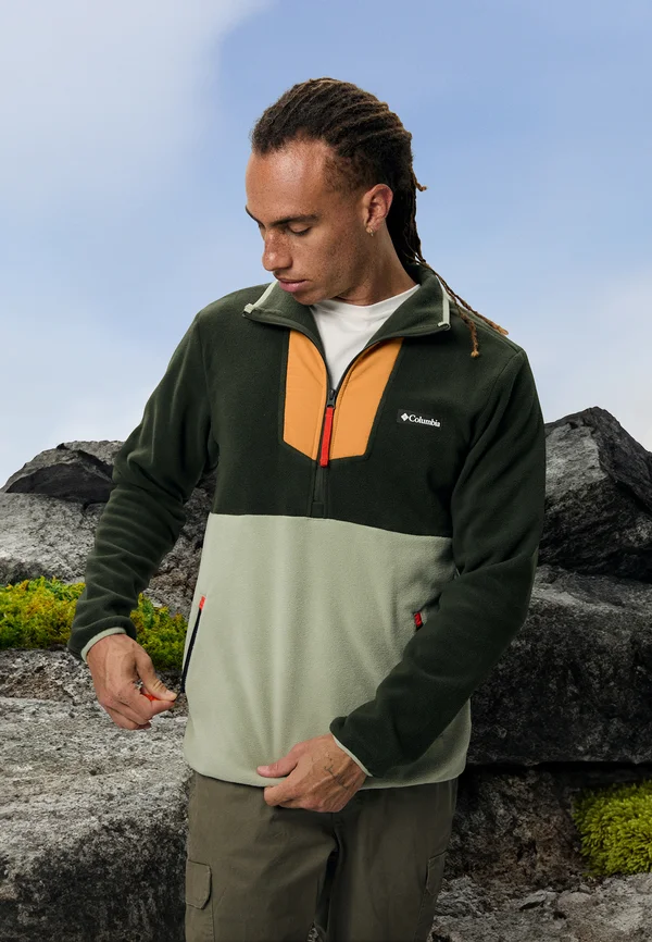 SEQUOIA GROVE™ HALF ZIP - Fleecepullover - greenscape/sunstone/safari/spicy pull