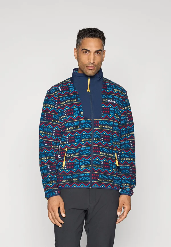 SEQUOIA GROVE PRINTED FULL ZIP - Fleecejacke - collegiate navy