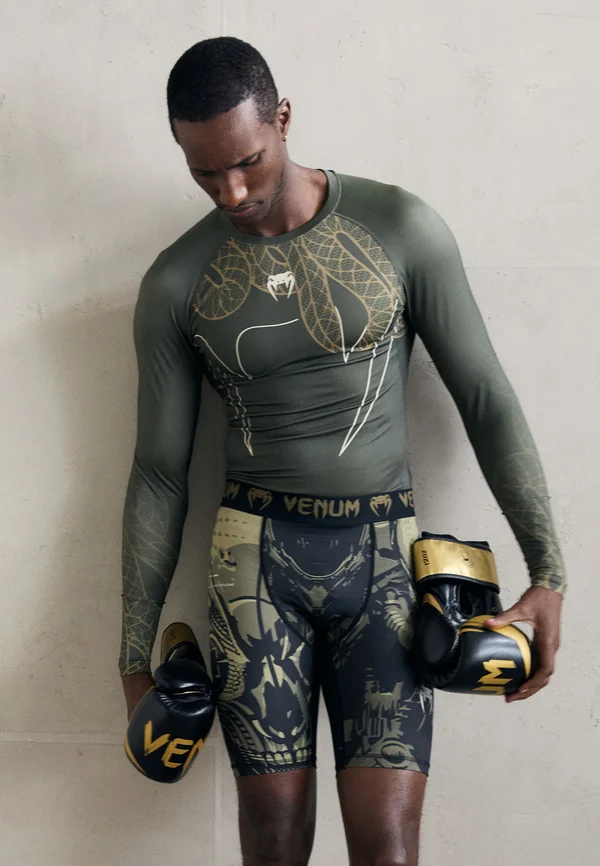 SERPENTI RASHGUARDS - Unterhemd/-shirt - khaki/bronze-coloured/ivory