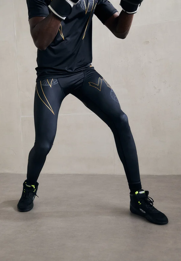 SERPENTI SPATS - Tights - black/silver-coloured/gold-coloured