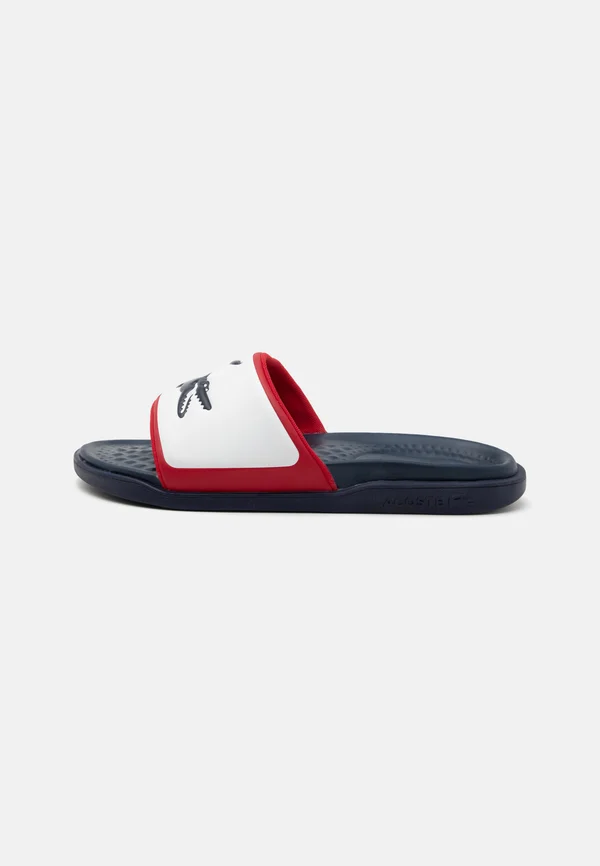 SERVE SLIDE DUAL - Pantolette flach - white/navy/red