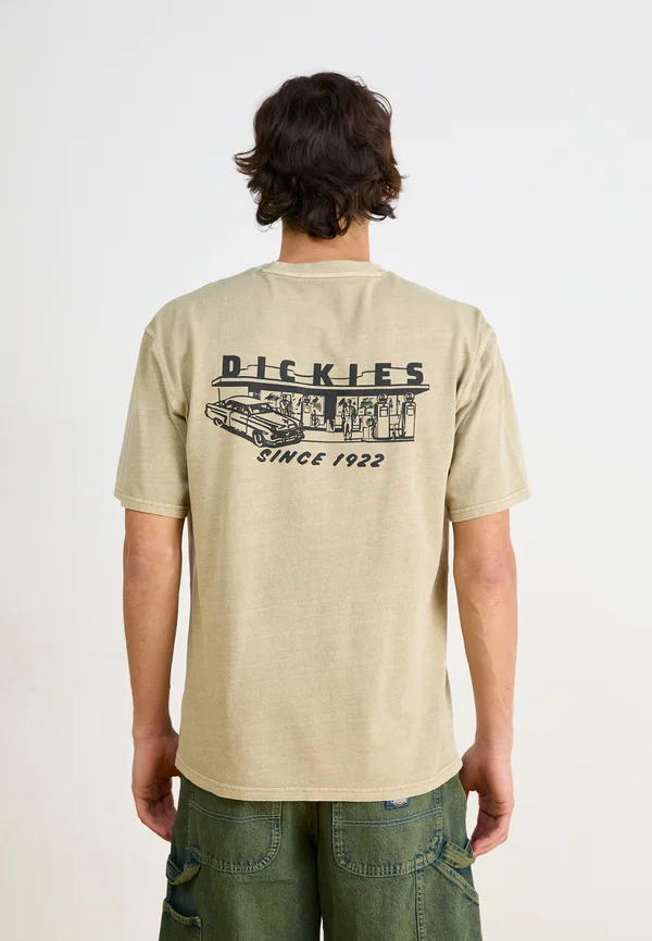 SERVICE STATION TEE - T-Shirt print - desert sand