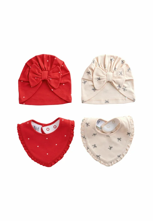 SET 2 PACK - Lätzchen - red cream