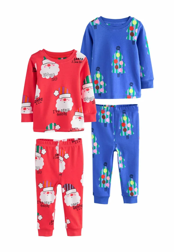 SET 2 PACK  . - Nachtwäsche Set - red blue santa