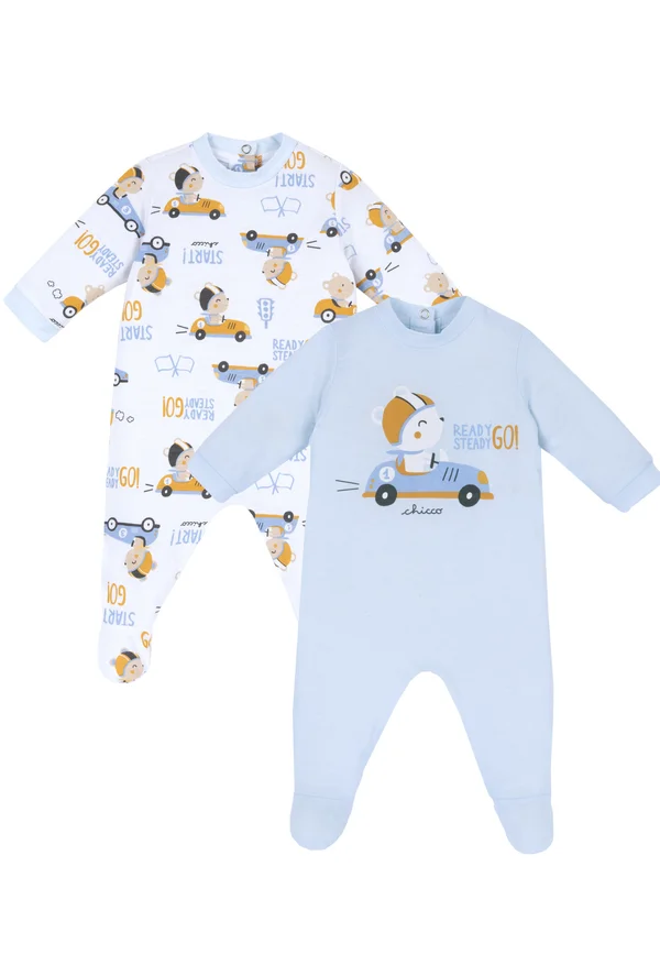 SET 2 PIECES - Strampler - light blue