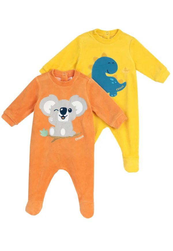 SET 2 PIECES - Strampler - yellow