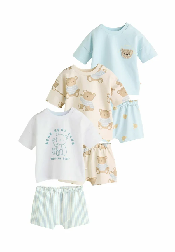 SET 3 PACK - T-Shirt print - blue bear