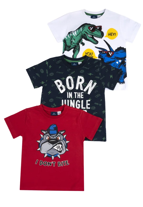 SET 3 PIECES  - T-Shirt print - red
