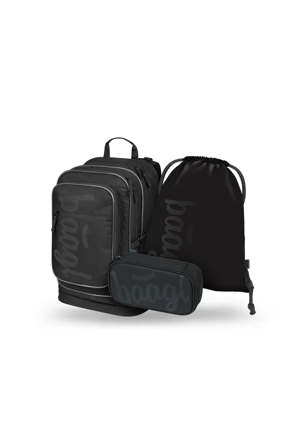 SET 3TLG - Schulranzen Set - schwarz